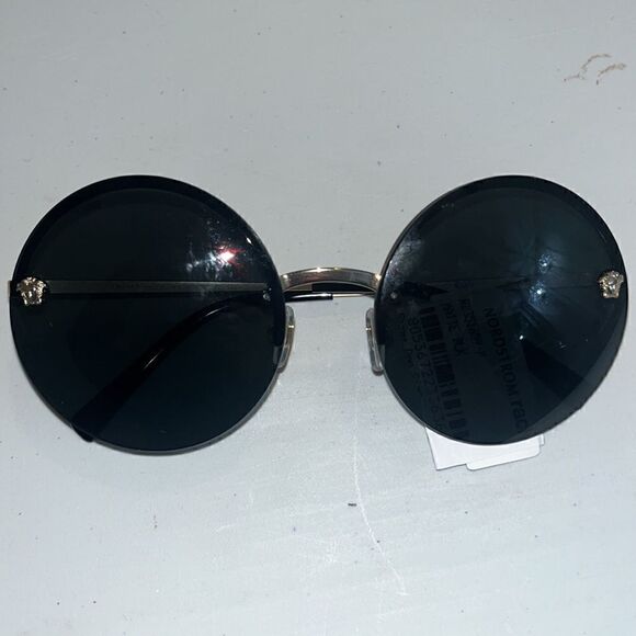 NWT Versace 2176 Unisex 59 mm Pale Gold Sunglasses main image 10